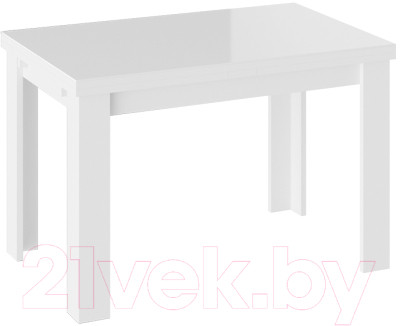 Обеденный стол ТриЯ Норман тип 1 (белый/стекло белый глянец) - фото 1 - id-p225850421