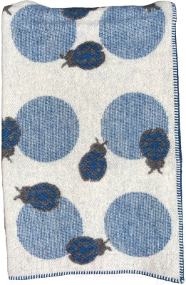 Одеяло для малышей Klippan Божья коровка (100x140, синий) - фото 1 - id-p225862621