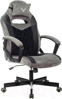 Кресло геймерское Бюрократ Zombie Viking 6 Knight Fabric (серый/черный) - фото 1 - id-p225848393