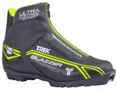 Ботинки для беговых лыж TREK Blazzer Comfort 1 NNN (черный/лайм, р-р 43) - фото 1 - id-p225871611