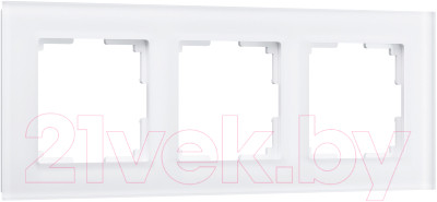 Рамка для выключателя Werkel W0031105 / a051286 (белый матовый/стекло) - фото 1 - id-p225868626