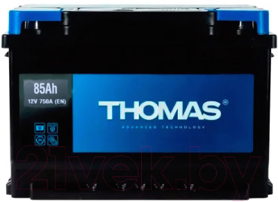 Автомобильный аккумулятор THOMAS R+ (85 А/ч) - фото 1 - id-p225848409