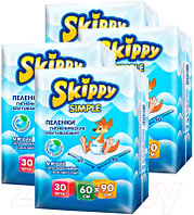 Набор пеленок одноразовых детских Skippy Simple Waterproof 60x90 (120шт)