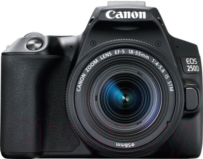 Зеркальный фотоаппарат Canon EOS 250D Kit EF-S 18-55mm IS STM / 3454C002 (черный) - фото 1 - id-p225837322