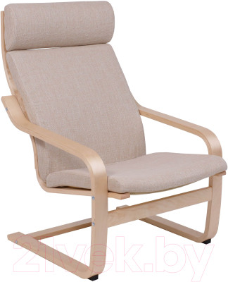 Кресло мягкое AksHome Relax (ткань, бежевый) - фото 1 - id-p225852468