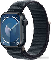 Умные часы Apple Watch Series 9 41 мм (алюминиевый корпус, полуночный/полуночный, нейлоновый ремешок)