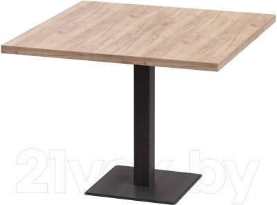 Обеденный стол Millwood Лофт Хельсинки 2 Л 100x100x75 (дуб табачный Craft/металл черный) - фото 1 - id-p225844445