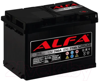 Автомобильный аккумулятор ALFA battery Hybrid R / AL 77.0 (77 А/ч) - фото 1 - id-p225889055