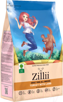 Сухой корм для собак Zillii Adult Dog индейка с ягненком / 5658043 (15кг) - фото 1 - id-p225853503
