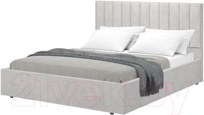 Двуспальная кровать Аквилон Рица-1 16 ПМ (веллюкс сильвер) - фото 1 - id-p225839450