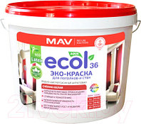 Краска MAV Ecol ВД-АК-2036 (11л, снежно-белый матовый)