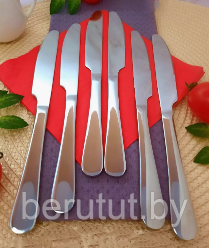 Ножи столовые из нержавеющей стали Hong Li 6 штук - фото 4 - id-p225901908