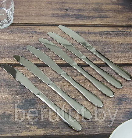 Ножи столовые из нержавеющей стали Hong Li 6 штук - фото 5 - id-p225901908