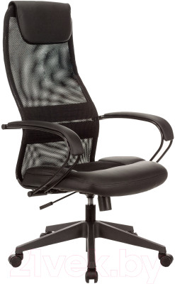 Кресло офисное Бюрократ CH-608 TW-01 TW-11 (сетка черный/искусственная кожа) - фото 1 - id-p225894030
