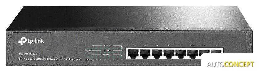 Неуправляемый коммутатор TP-Link TL-SG1008MP - фото 1 - id-p225901788