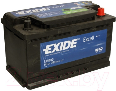 Автомобильный аккумулятор Exide Excell EB800 (80 А/ч) - фото 1 - id-p225887999