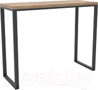 Барный стол Hype Mebel Классик 120x55x110 (черный/дуб галифакс натуральный)