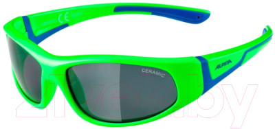 Очки солнцезащитные Alpina Sports Flexxy Junior / A84674-71 (неоновый зеленый/синий) - фото 1 - id-p225869727