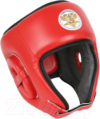 Боксерский шлем RuscoSport Pro с усилением (L, красный) - фото 1 - id-p225878699