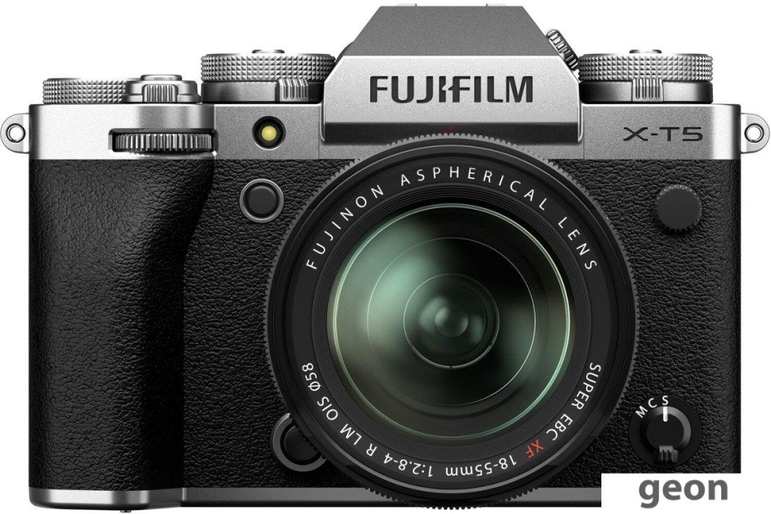 Беззеркальный фотоаппарат Fujifilm X-T5 Kit 18-55mm (серебристый) - фото 1 - id-p225902234