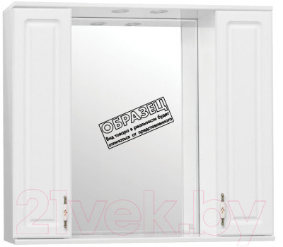 Шкаф с зеркалом для ванной Style Line Олеандр-2 120 (с подсветкой) - фото 1 - id-p225850552