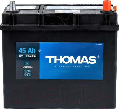 Автомобильный аккумулятор THOMAS Asia R+ (45 А/ч) - фото 1 - id-p225890566