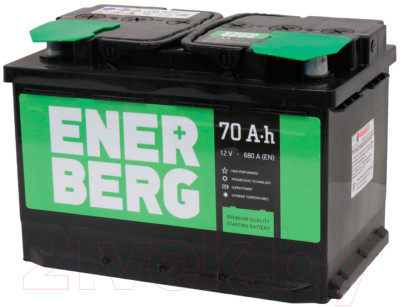 Автомобильный аккумулятор Enerberg 6СТ-70VLR 680A R+ (70 А/ч) - фото 1 - id-p225852579