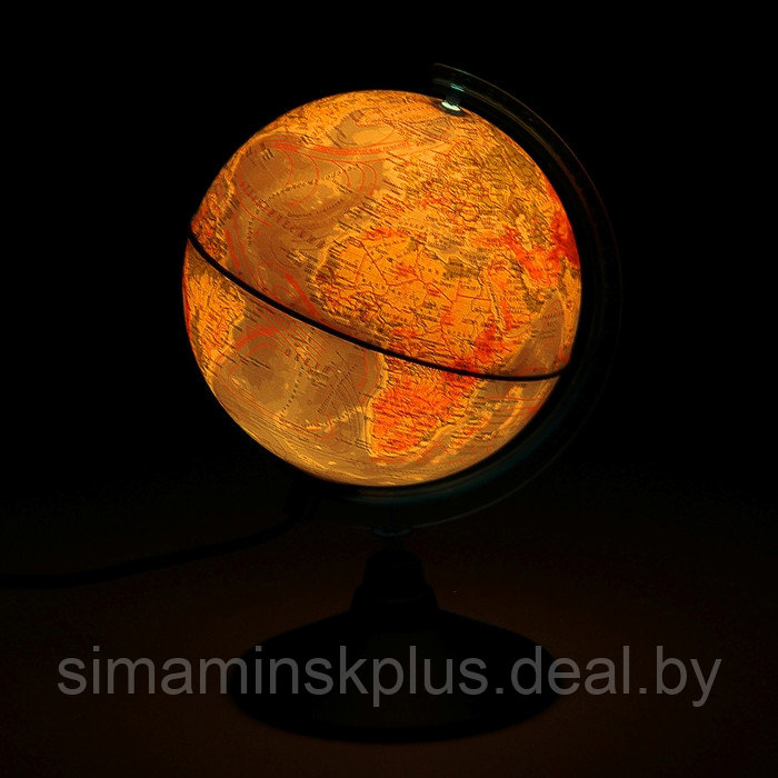 Глoбус физический «Классик Евро», диаметр 150 мм, с подсветкой - фото 2 - id-p225902315