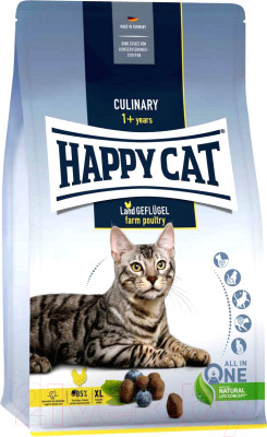 Сухой корм для кошек Happy Cat Culinary 1+ Years Land Geflugel Домашняя птица / 70570 (4кг) - фото 1 - id-p225882695