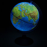 Глобус физико-политический «Классик Евро», диаметр 210 мм, с подсветкой от батареек, фото 2