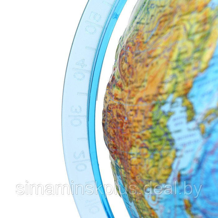 Глобус физико-политический рельефный «Классик Евро», диаметр 210 мм, с подсветкой от батареек - фото 3 - id-p225902325
