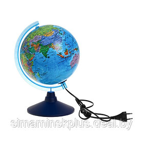 Глобус политический "Глобен", интерактивный, диаметр 210 мм, с подсветкой, с очками