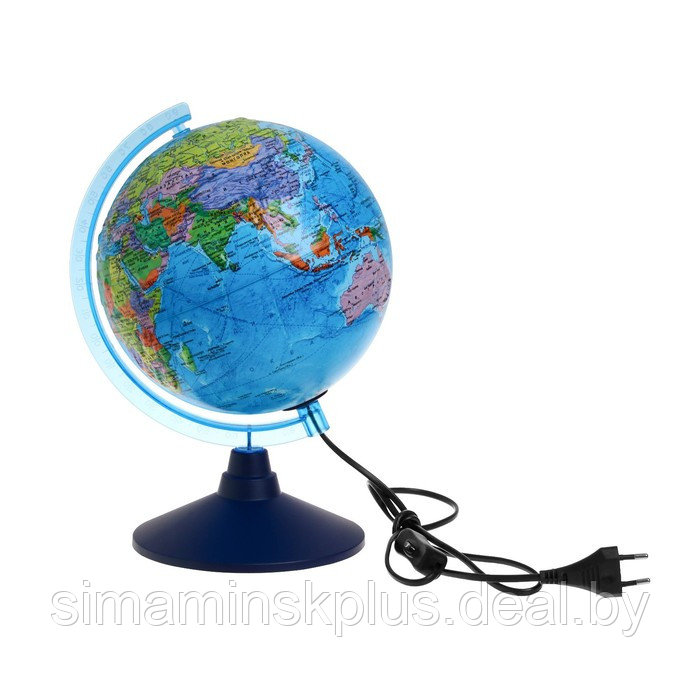Глобус политический "Глобен", интерактивный, рельефный, диаметр 210 мм, с подсветкой, с очками - фото 1 - id-p225902329