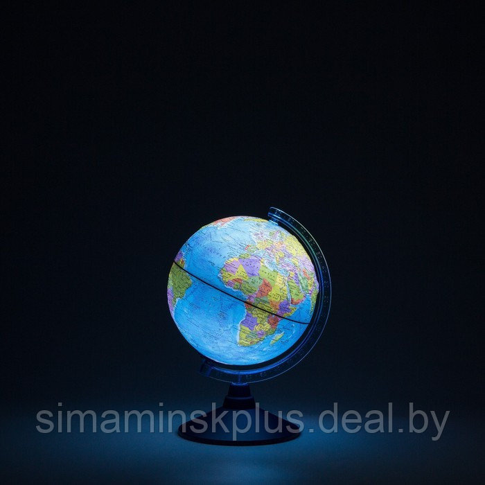 Глобус политический "Глобен", интерактивный, рельефный, диаметр 210 мм, с подсветкой от батареек, с очками - фото 2 - id-p225902336
