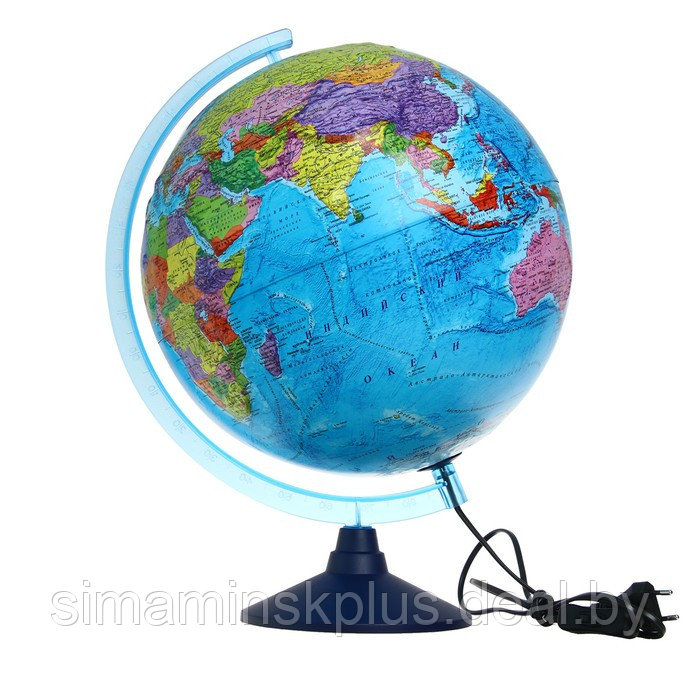 Глобус политический "Глобен", диаметр 250 мм, интерактивный, рельефный, с подсветкой, с очками - фото 1 - id-p225902340