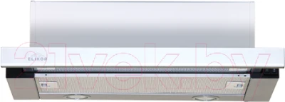 Вытяжка телескопическая Elikor Интегра Glass 50Н-400-В2Д (нержавеющая сталь/стекло белое) - фото 1 - id-p225854585