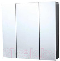 Шкаф с зеркалом для ванной СанитаМебель Камелия-13.74 (белый)