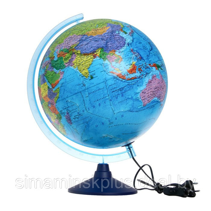Глобус политический "Глобен", интерактивный, диаметр 320 мм, с подсветкой, с очками - фото 1 - id-p225902344
