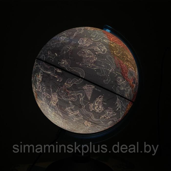 Глобус "Глобен. День и Ночь", интерактивный, с двойной картой, диаметр 250 мм, с подсветкой, с очками - фото 4 - id-p225902345