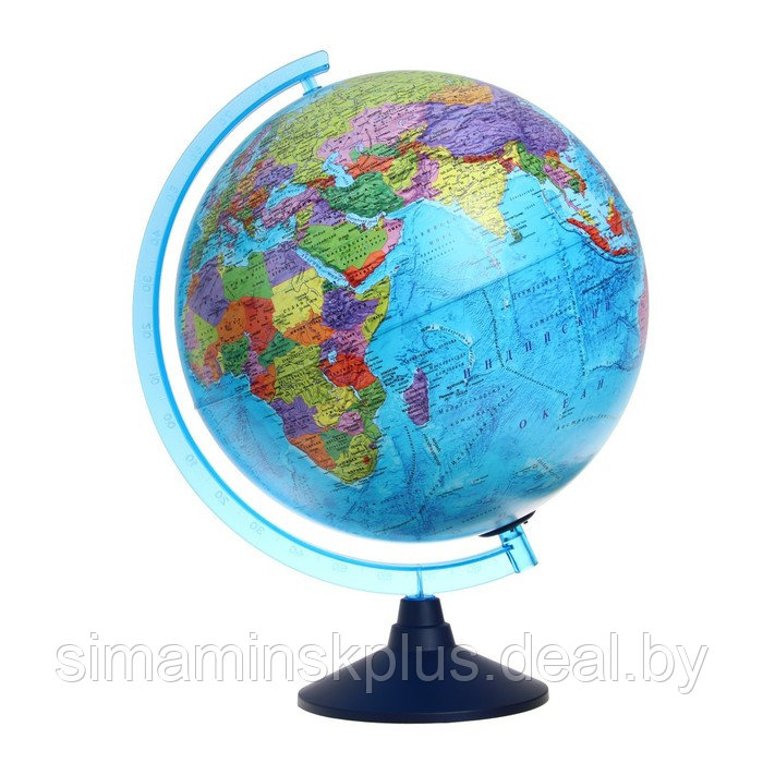 Глобус политический "День и ночь", диаметр 250 мм, интерактивный, политический + звездное небо, подсветка от - фото 1 - id-p225902346