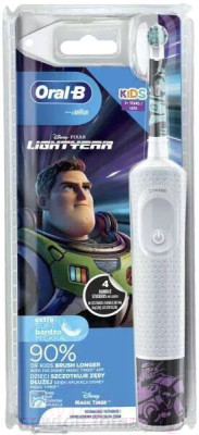 Электрическая зубная щетка Oral-B Vitality D100 Kids Lightyear - фото 1 - id-p225876718