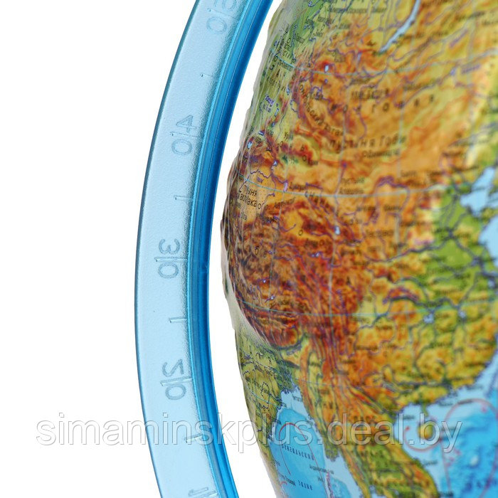Глобус физико-политический "Глобен", интерактивный, диаметр 320 мм, рельефный, с подсветкой от батареек, с - фото 3 - id-p225902353
