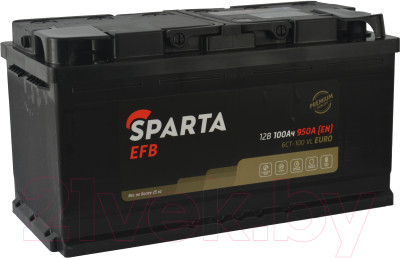 Автомобильный аккумулятор SPARTA EFB 6СТ-100 Евро 950A (100 А/ч) - фото 1 - id-p225888079