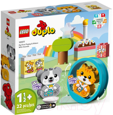 Конструктор Lego Duplo Мой первый щенок и котенок и их звуки 10977 - фото 1 - id-p225879739