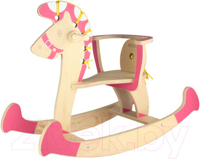 Качалка детская Woody Лошадка-3 / 07340 (розовый) - фото 1 - id-p225880696