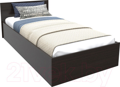 Односпальная кровать МДК КР10 100x200/700x1052x2032 (венге) - фото 1 - id-p225847602