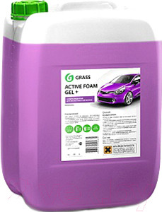 Автошампунь Grass Active Foam Gel + / 800028 (24 кг) - фото 1 - id-p225851617