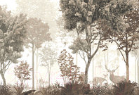 Фотообои листовые Vimala Рисованный лес 3 (270x400)