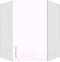 Шкаф навесной для кухни Кортекс-мебель Корнелия Лира ВШУ угловой (белый)