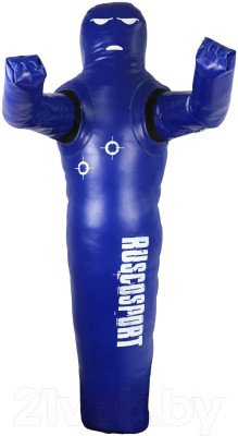 Боксерский манекен RuscoSport NO-0622 Одноногий (120см, 14кг, ПВХ, синий) - фото 1 - id-p225857571